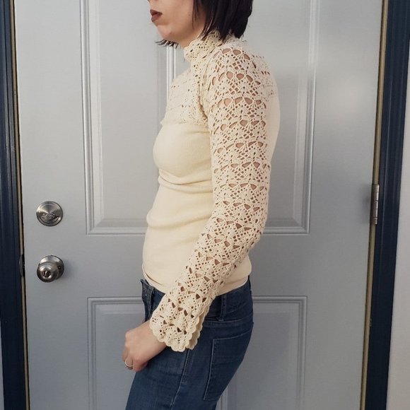 Kenzie Cream Nylon and Cotton‎ Top - Picture 2 of 5